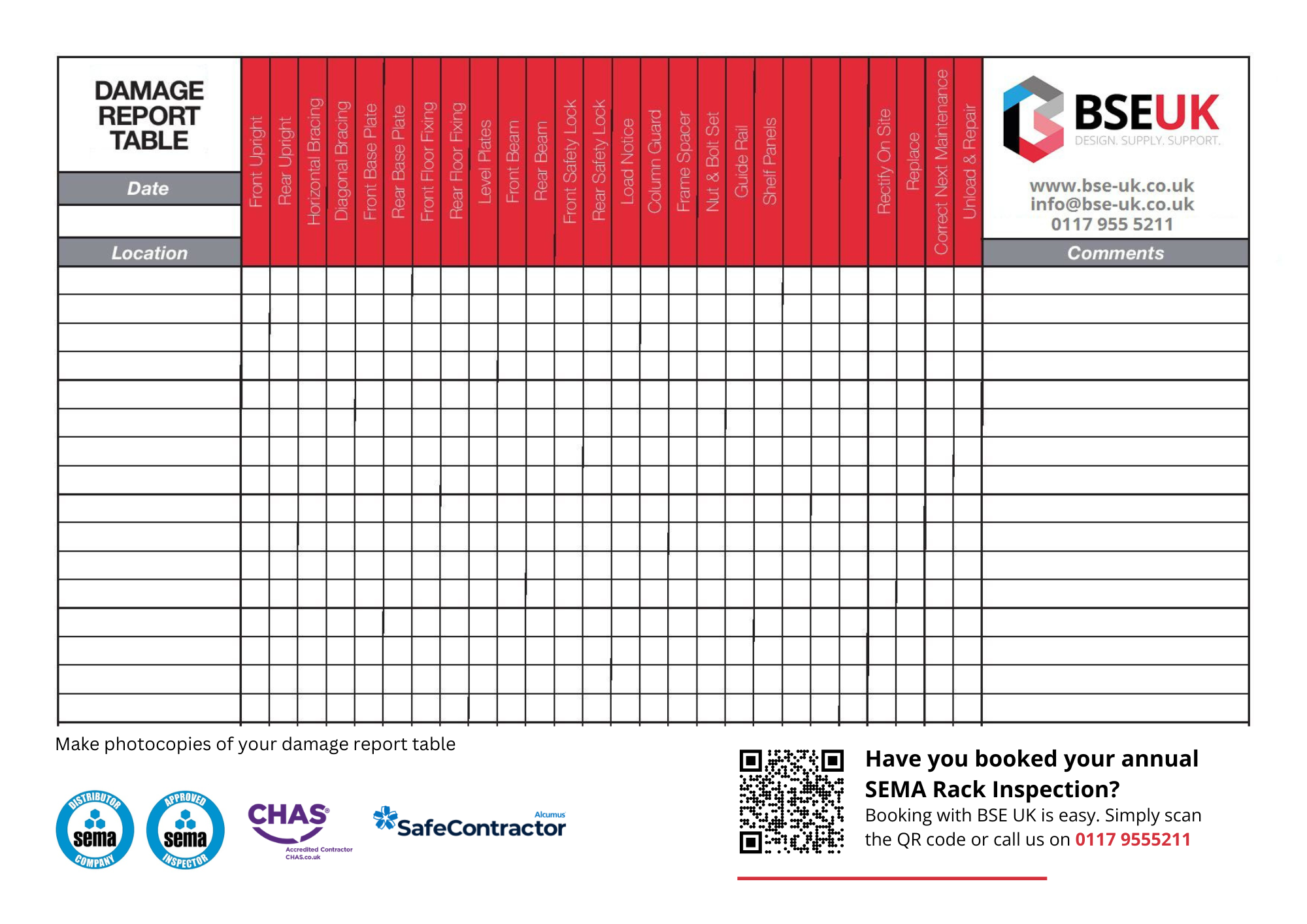 Annual Rack Inspections are required to stay compliant with HSE guidelines (1)